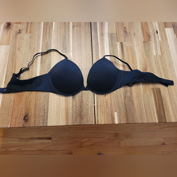 Victoria's Secret Padded Plunge Bra Black  36C - Picture 1 of 3